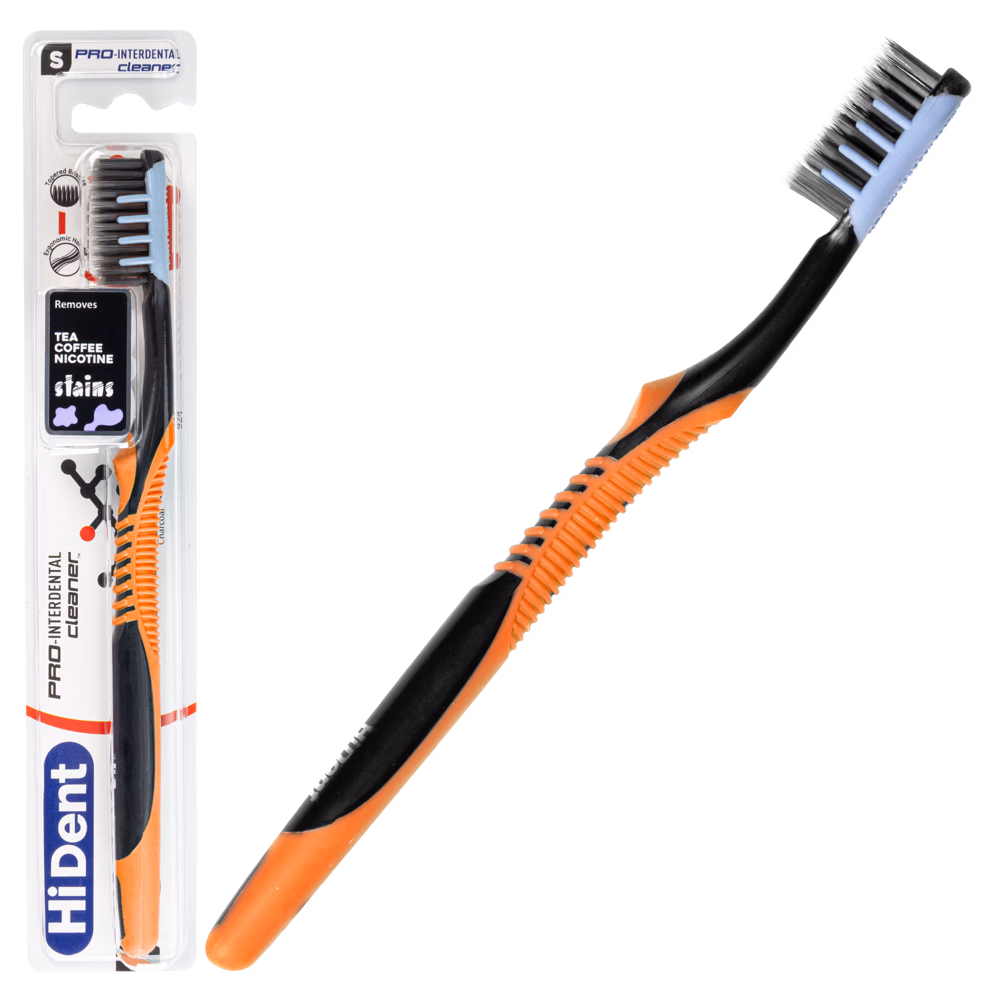 Hident Supertip Pro Interdental Toothbrush Orange Color