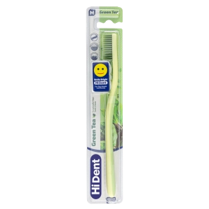 Hident green tea toothbrush with cart green color