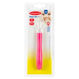 294 Babyland silicone spoon size 2 with card pink color