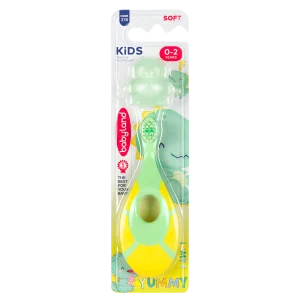 378 babyland kids learning toothbrush green color with cap