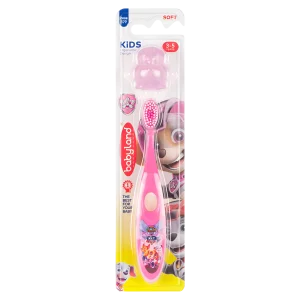 379 Babyland kids toothbrush pink color with cap