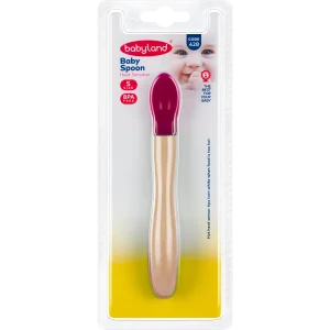 428 babyland thermal silicone spoon Peach Color size 1