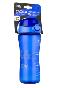 Camela Sport Water Bottle With Handle Motivational Blue Color