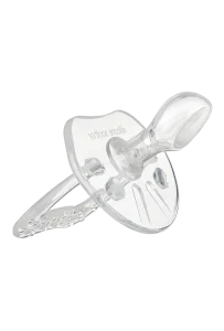 Aillin Whole Silicone Orthodontic Pacifier With Chain Transparent Color