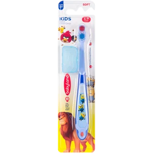 489 Babyland kids toothbrush blue color with cap
