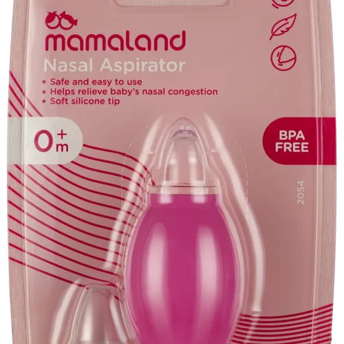 MamaLand Baby Nasal Aspirator Pink Color +0 Month With Box