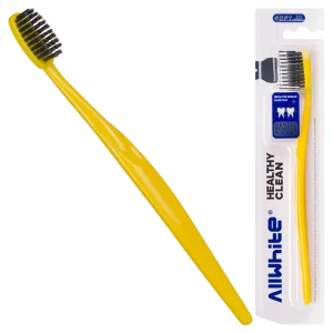 AllWhite healthy clean toothbrush Yellow Color