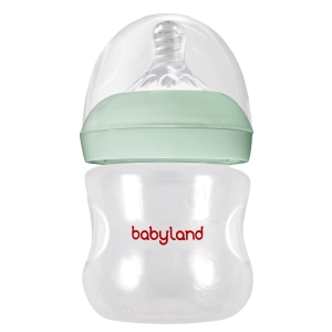 Babyland natural newborn classic baby bottle 125 ml light-green color