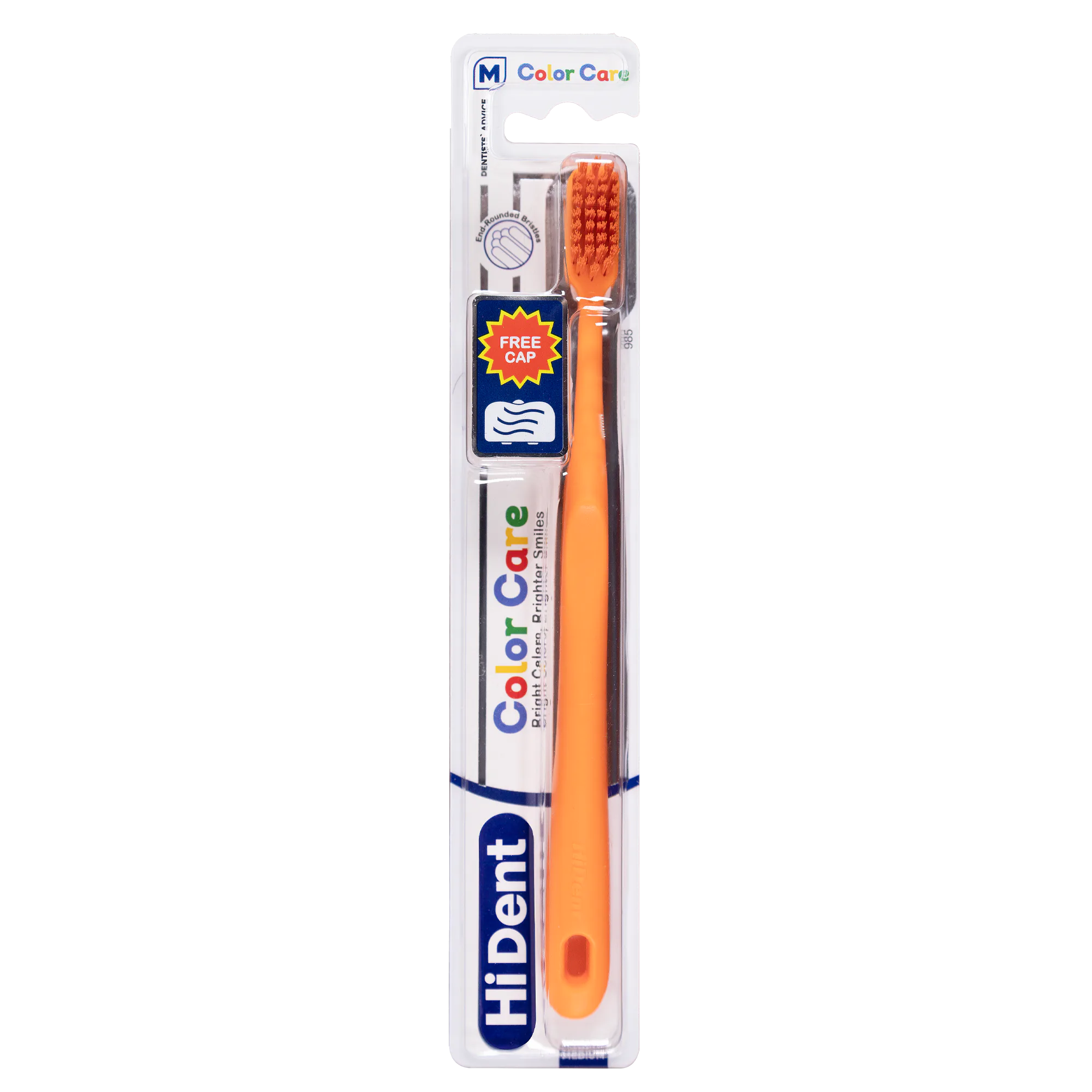 HiDent Color Care toothbrush Orange Color Cart