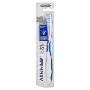 AllWhite active clean toothbrush Blue Color card