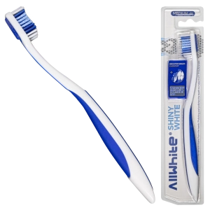 AllWhite shiny white toothbrush Blue Color