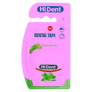 Hident flat dental floss with mint