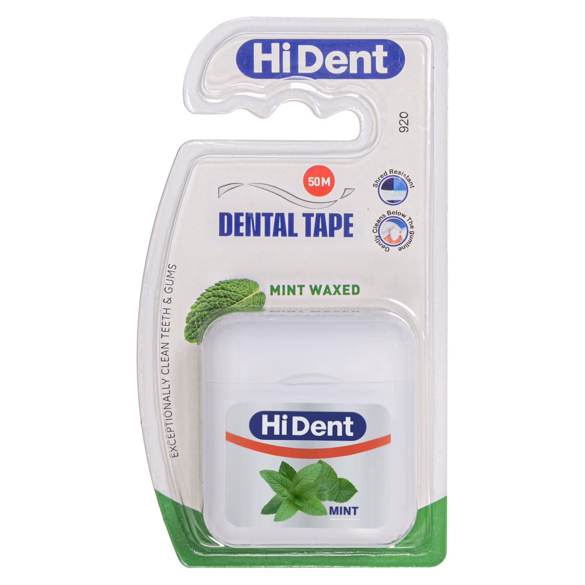 Hident flat dental floss with mint